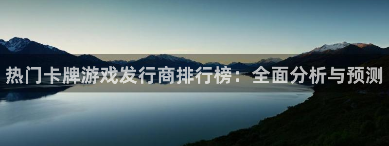 im电竞官网是什么娱乐?：热门卡牌游戏发行商排行榜：全面分析与预测